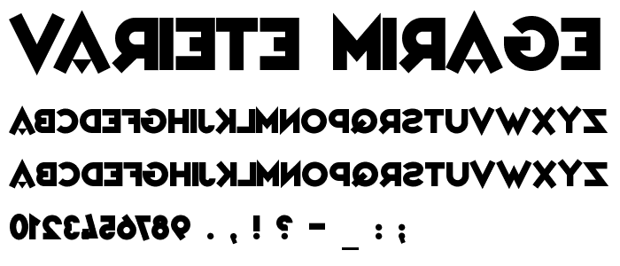 Variete Mirage font